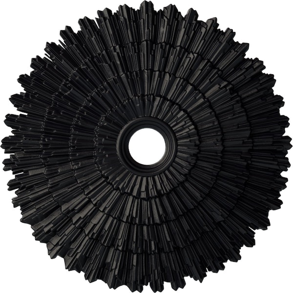 Ekena Millwork Eryn Ceiling Medallion (Fits Canopies up to 4"), 24 3/4"OD x 3 1/4"ID x 1 7/8"P, Steel Gray CM24ENSGS - main